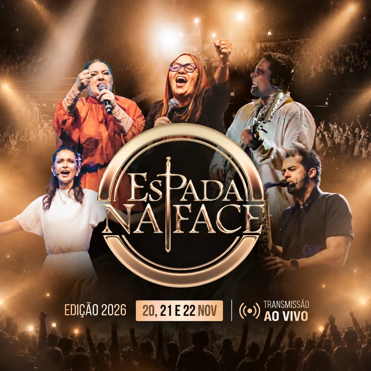 Espada na Face, edição 2026, 20, 21 e 22 de novembro, com transmissão ao vivo